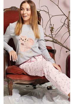 Długa piżama damska szaro-różowa CHIC, Kolor szaro-różowy, Rozmiar L, Sorbetto - id: 220689 - marki Sorbetto - 186777396 Długa piżama damska szaro-różowa CHIC, Kolor szaro-różowy, Rozmiar L, Sorbetto ze sklepu Intymna w kategorii Piżamy damskie - zdjęcie 186777396