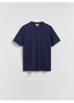 Reserved - T-shirt regular z bawełny - granatowy - id: 516EX-95X - marki Reserved - 186779706 Reserved - T-shirt regular z bawełny - granatowy ze sklepu Reserved w kategorii T-shirty męskie - zdjęcie 186779706