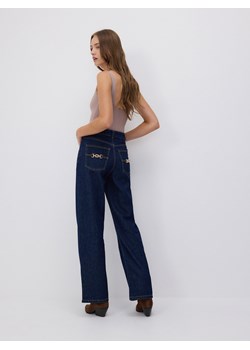 Reserved - Jeansy wide leg - granatowy ze sklepu Reserved w kategorii Jeansy damskie - zdjęcie 186779726