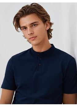 Reserved - Koszulka polo regular ze stójką - granatowy ze sklepu Reserved w kategorii T-shirty męskie - zdjęcie 186779848
