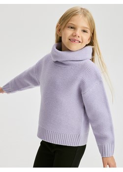 Reserved - Sweter z golfem - lawendowy ze sklepu Reserved w kategorii Swetry dziewczęce - zdjęcie 186781756