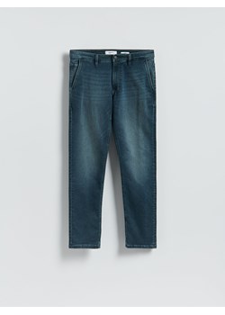 Reserved - Jeansy slim fit z efektem sprania - indigo jeans ze sklepu Reserved w kategorii Jeansy męskie - zdjęcie 186783027