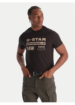 G-Star Raw T-Shirt Originals D25969-C506 1214 Czarny Regular Fit ze sklepu MODIVO w kategorii T-shirty męskie - zdjęcie 186784187