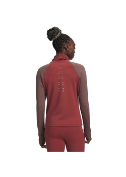 Damski longsleeve do biegania Under Armour UA Halo Run CW Funnel - czerwony ze sklepu Sportstylestory.com w kategorii Bluzki damskie - zdjęcie 186786125
