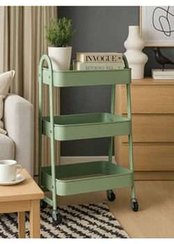 Sinsay - Regał na kółkach - zielony ze sklepu Sinsay w kategorii Regały i witryny - zdjęcie 186787576