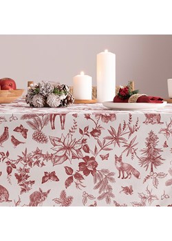 Mint Rugs Obrus &quot;Christmas Rudolph&quot; w kolorze biało-czerwonym ze sklepu Limango Polska w kategorii Obrusy i bieżniki - zdjęcie 186790765