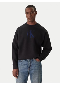 Calvin Klein Jeans Sweter LV04RD305G Czarny Relaxed Fit ze sklepu MODIVO w kategorii Swetry męskie - zdjęcie 186795425