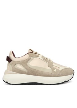 LOVE MOSCHINO Sneakersy JA15415G0NINE10A Beżowy ze sklepu MODIVO w kategorii Buty sportowe damskie - zdjęcie 186795548