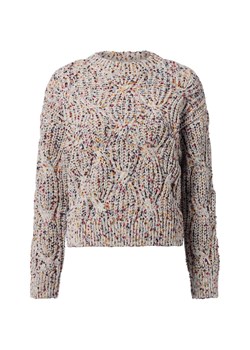 Y.A.S Damski sweter z dzianiny - YASConfetti Kobiety Sztuczne włókno jasny szary w kropki ze sklepu vangraaf w kategorii Swetry damskie - zdjęcie 186796817