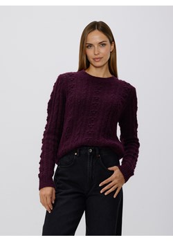 Reserved - Sweter z dodatkiem wełny - ciemnofioletowy - id: 473HI-49X - marki Reserved - 186797689 Reserved - Sweter z dodatkiem wełny - ciemnofioletowy ze sklepu Reserved w kategorii Swetry damskie - zdjęcie 186797689