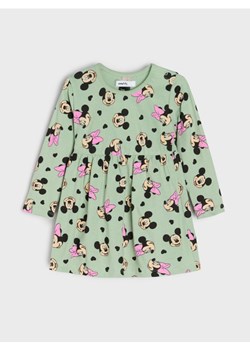Sinsay - Sukienka dresowa ze wzorem Minnie Mouse - zielony ze sklepu Sinsay w kategorii Sukienki niemowlęce - zdjęcie 186799169