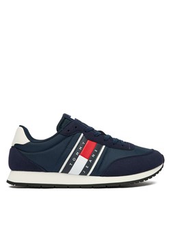 Sneakersy Tommy Jeans Tjm Classic Runner EM0EM01709 Granatowy ze sklepu eobuwie.pl w kategorii Buty sportowe męskie - zdjęcie 186799377