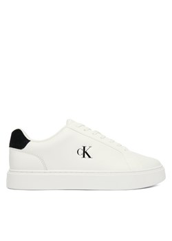 Sneakersy Calvin Klein Classic Cupsole Laceup Lth YM0YM01435 Biały ze sklepu eobuwie.pl w kategorii Buty sportowe męskie - zdjęcie 186799386