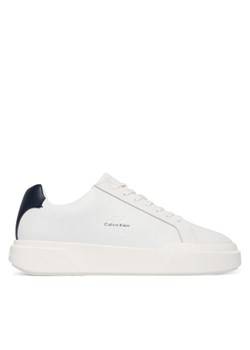 Sneakersy Calvin Klein Chunky Cupsole Laceup Lth YM0YM01344 Biały ze sklepu eobuwie.pl w kategorii Buty sportowe męskie - zdjęcie 186799415