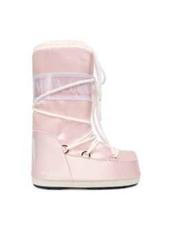 Śniegowce Moon Boot 80D1403060 Różowy ze sklepu eobuwie.pl w kategorii Buty zimowe dziecięce - zdjęcie 186799456
