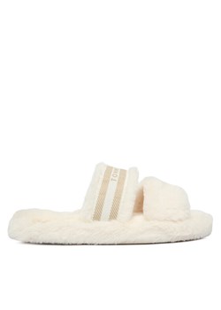 Kapcie Tommy Hilfiger Hilfiger Fur Slipper FW0FW08854 Biały ze sklepu eobuwie.pl w kategorii Kapcie damskie - zdjęcie 186799477