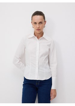 Reserved - Koszula z bawełną - biały ze sklepu Reserved w kategorii Bluzki damskie - zdjęcie 186801038