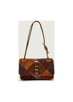 Marc Jacobs Skórzana torebka na ramię The Suede Patchwork Mini Dual | zamsz ze sklepu Gomez Fashion Store w kategorii Listonoszki - zdjęcie 186801379