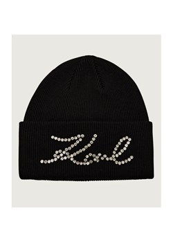 Karl Lagerfeld Czapka k/signature | z dodatkiem wełny i kaszmiru ze sklepu Gomez Fashion Store w kategorii Czapki zimowe damskie - zdjęcie 186801458