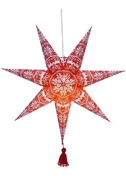STAR Trading Gwiazda papierowa &quot;Tärnaby&quot; w kolorze czerwono-białym - Ø 60 cm ze sklepu Limango Polska w kategorii Oświetlenie - zdjęcie 186802675