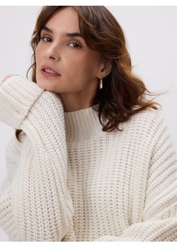 Reserved - Sweter z wełną - złamana biel ze sklepu Reserved w kategorii Swetry damskie - zdjęcie 186803095