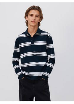 Reserved - Koszulka polo comfort w paski - granatowy ze sklepu Reserved w kategorii T-shirty męskie - zdjęcie 186803249
