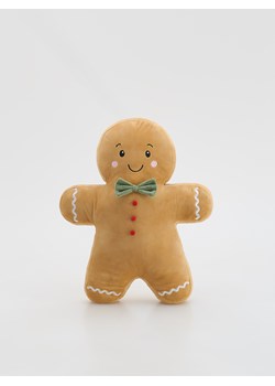 Reserved - Świąteczna poduszka piernikowy ludzik - brązowy ze sklepu Reserved w kategorii Poduszki dla dzieci - zdjęcie 186803479