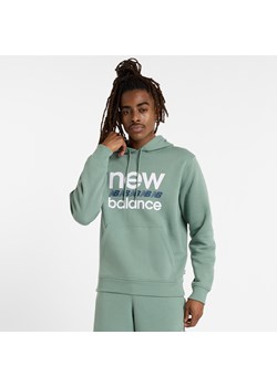 Bluza męska New Balance MT51941DKJ – zielona ze sklepu New Balance Poland w kategorii Bluzy męskie - zdjęcie 186804266