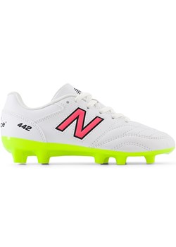 Korki dziecięce New Balance 442 ACADEMY JNR FG V2 JS43FWH2 – białe ze sklepu New Balance Poland w kategorii Buty sportowe dziecięce - zdjęcie 186804278