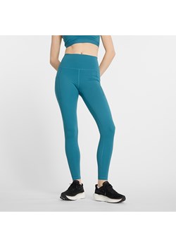 Legginsy damskie New Balance WP41275TEI – niebieskie ze sklepu New Balance Poland w kategorii Spodnie damskie - zdjęcie 186804296
