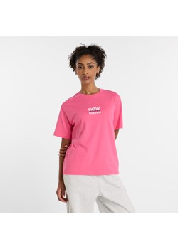 Koszulka damska New Balance WT51541DAB – różowa ze sklepu New Balance Poland w kategorii Bluzki damskie - zdjęcie 186804356