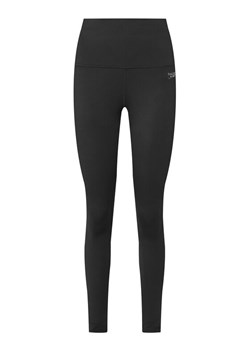 Tommy Jeans Legginsy Silver Script DW0DW21830 Czarny Slim Fit ze sklepu MODIVO w kategorii Spodnie damskie - zdjęcie 186806235