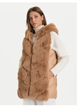 Rinascimento Bezrękawnik CFC0122220003 Beżowy Regular Fit ze sklepu MODIVO w kategorii Kamizelki damskie - zdjęcie 186806298