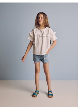 Reserved - Jeansowe szorty - niebieski ze sklepu Reserved w kategorii Spodenki dziewczęce - zdjęcie 186807359