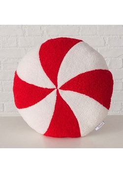 Boltze Poduszka &quot;Bonby&quot; w kolorze biało-czerwonym - Ø 36 cm ze sklepu Limango Polska w kategorii Poduszki dekoracyjne - zdjęcie 186808668