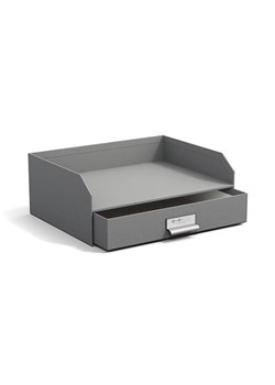 BigsoBox Organizer &quot;Walter&quot; w kolorze szarym na dokumenty - 33,5 x 13 x 25,5 cm ze sklepu Limango Polska w kategorii Akcesoria biurowe - zdjęcie 186808928