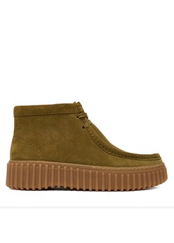 Trzewiki Clarks Torhill Moss 26183872 Khaki ze sklepu eobuwie.pl w kategorii Botki - zdjęcie 186809997