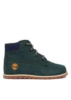 Trzewiki Timberland Pokey Pine Mid Lace Up TB0A292EEY01 Zielony - id: 0000305584465 - marki Timberland - 186810045 Trzewiki Timberland Pokey Pine Mid Lace Up TB0A292EEY01 Zielony ze sklepu eobuwie.pl w kategorii Buty zimowe dziecięce - zdjęcie 186810045