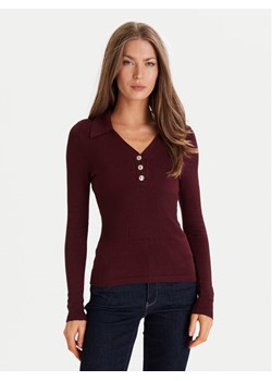 Morgan Sweter 252-MBANOU Bordowy Slim Fit ze sklepu MODIVO w kategorii Swetry damskie - zdjęcie 186811055