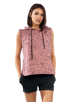 Bluza nierozpinana Reviver F5506 pudrowy róż ze sklepu kontri.pl w kategorii Bluzy damskie - zdjęcie 186811988