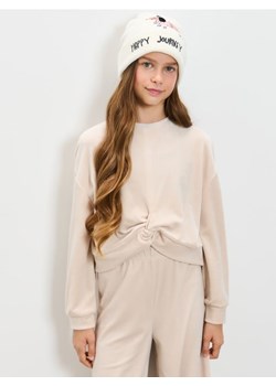 Sinsay - Bluza crewneck - beżowy ze sklepu Sinsay w kategorii Bluzy dziewczęce - zdjęcie 186812489
