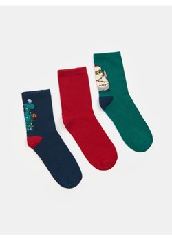 Sinsay - Skarpetki z motywem świątecznym 3 pack - wielobarwny ze sklepu Sinsay w kategorii Skarpetki dziecięce - zdjęcie 186812507