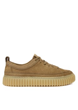 Sneakersy Clarks Torhill Lace 26184418 Brązowy ze sklepu eobuwie.pl w kategorii Buty sportowe męskie - zdjęcie 186812809