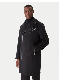 KARL LAGERFELD Płaszcz wełniany 455015 554751 Czarny Regular Fit ze sklepu MODIVO w kategorii Płaszcze męskie - zdjęcie 186812928
