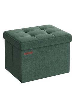 Songmics Hocker w kolorze zielonym ze schowkiem - 41 x 31 x 31 cm ze sklepu Limango Polska w kategorii Pufy i siedziska - zdjęcie 186813336