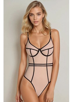 Body damskie beżowo-czarne Serara, Kolor beżowy, Rozmiar L/XL, Passion - id: 174955 - marki Passion - 186813706 Body damskie beżowo-czarne Serara, Kolor beżowy, Rozmiar L/XL, Passion ze sklepu Intymna w kategorii Body damskie - zdjęcie 186813706