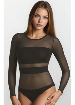 Czarne body damskie Stripy 2405, Kolor czarny, Rozmiar L, Teyli - id: 171853 - marki Teyli - 186813715 Czarne body damskie Stripy 2405, Kolor czarny, Rozmiar L, Teyli ze sklepu Intymna w kategorii Bluzki damskie - zdjęcie 186813715