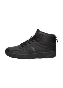 Czarne sportowe buty męskie z eko skóry Lee Cooper 1307m - id: 25099 - marki Lee Cooper - 186814537 Czarne sportowe buty męskie z eko skóry Lee Cooper 1307m ze sklepu suzana.pl w kategorii Buty sportowe męskie - zdjęcie 186814537