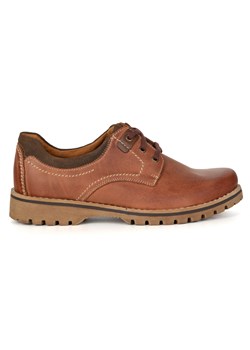 Buty męskie skórzane casual KOMODO 879 ceglane - id: 11297n - marki Komodo - 186815805 Buty męskie skórzane casual KOMODO 879 ceglane ze sklepu butyolivier w kategorii Półbuty męskie - zdjęcie 186815805
