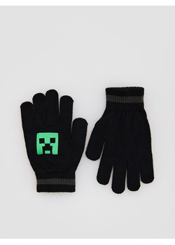 Reserved - Rękawiczki Minecraft - czarny - id: 723GT-99X - marki Reserved - 186816577 Reserved - Rękawiczki Minecraft - czarny ze sklepu Reserved w kategorii Rękawiczki dziecięce - zdjęcie 186816577